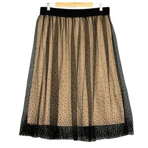 ANDI + JAMES Polka Dot Tulle Midi Skirt – XL